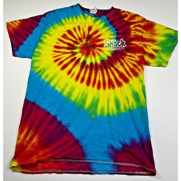 The Shack "I got crabs at" Fort Walton Beach FL T-Shirt Medium Tie Dye - Picture 7 of 9
